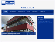 Tablet Screenshot of mcgurranconstruction.com